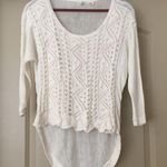 Anthropologie Moth Lightweight Crochet Pattern Sweater Photo 0
