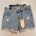 Ban Jara  Rhinestone High Rise Jean Shorts Size 5/26 Photo 0