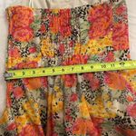 Guess Floral Halter Top Mini Dress Womens Size 4 Bustier Smocked Lined Y2K Pink Photo 5