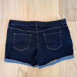 Ava & Viv  Midi Denim Jean Shorts Super Stretch Dark Wash Size 18W NWOT Photo 2
