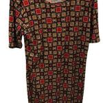LuLaRoe  Red Abstract Designed Dress Photo 0