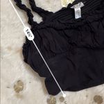 Free People  intimately black smocked crop top Photo 3