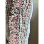 Rebecca Taylor Pink Tweed Fringe Trim Blazer Jacket Women’s Size 10 Photo 9