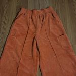 Urban Outfitters  Wide Leg Pants Size Large Orange Courdoroy Photo 1