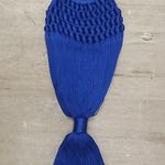 Cult Gaia ππ Angelou Mini Bag ~ Cobalt Blue Macrame Tassel Boho Chic Photo 9