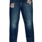 7 For All Mankind  The Skinny Rose Cross-Stitch Patchwork Denim Jeans Size 27 Photo 0