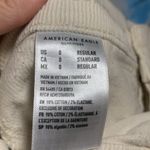 American Eagle AEO Cream Flare Stretchy Corduroy Pants Size 0 Photo 4