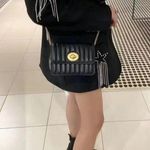 Coach X Jennifer Lopez with Linear Quilting Black Leather Cross Body Bag Photo 7