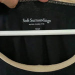 Soft Surroundings  Womens T-Shirt Black Photo 5