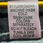 Brooklyn Girl Y2K Navy Distressed Denim Jeans Size 18 Straight Leg Stretch Black Photo 3