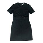ALC Frank A.L.C. Women’s Elaine Black Empire Waist Cap Sleeve Black Mini Shift Dress Sz 2 Photo 1