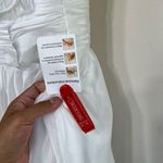 Mac Duggal Ieena 48952D White Ruffled Shoulder Short Dress 10 NEW Photo 4