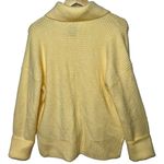 Abercrombie & Fitch  Yellow Ribbed Knit Collared Button Cardigan Sweater Size M Photo 1