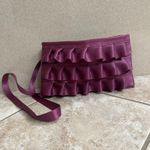 SUPER RARE Harveys Lola satchel Seatbelt Bag Purple Ruffle Purse CROSSBODY Photo 1