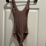 SKIMS RARE!! Umber Ribbed Bodysuit Photo 3