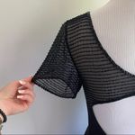 Adrianna Papell Vintage Black Beaded Evening Gown Dress Photo 4