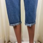 Newport News Vintage Jeanology High Rise Cropped Capri Frayed Hem Denim Jeans 10 Photo 4