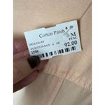 Side Stitch Shirt Women Medium Orange Peach Tencel‎ Sleeveless ButtonDown NWT Photo 5