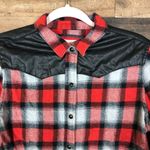 Forever 21  checkered button‎ up shirt women’s large Photo 1