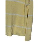 Talbots Women's Sweater Crewneck Chunky Knit Stripe Stitch Pima Cotton Large Photo 1