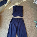 Criss Cross Navy Blue Sweat Set Size XS Photo 5