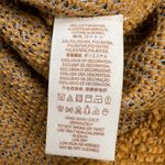 Free People  Pumpkin Knit Oversized Hoodie Drug Rug Baseball Stitch Size L Photo 8