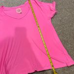 Chaser  Neon‎ Pink Short Sleeve V-Neck Tee Size Small Photo 7