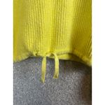 American Eagle Womens Cropped Knit Hoodie Yellow Pullover Sweater size‎ XS Photo 3