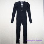 Free People NEW flash forward onesie jumpsuit playsuit leotard black, XS/S Photo 5