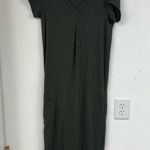 prAna  Forest Green Short Sleeve Ruched Tee Shirt Active Wear Dress Womens M Photo 1