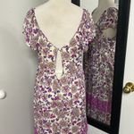 Ba&sh YSEE FLORAL MIDI DRESS FLUTTER CAP SLEEVE LAGOONLOOK GRANNYCORE MAIDEN Photo 15