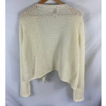 Joie  Cream Cottagecore Open Weave Crochet Cardigan Sweater Size XL Photo 3