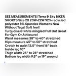 Terra & Sky  Biker Shorts Size 2X 20W-22W Polyester Spandex Pull On  Womens NWOT Photo 6