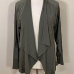 Zuda ZSol Drape Front Cardigan in olive green Size 3X Photo 1