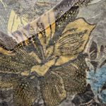 Vintage 90s Sheer Floral Rhinestone Long Sleeve Top Size L Purple Size L Photo 7