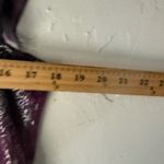 Dress Barn Y2k Purple Floral Silver Metallic Sleeveless Blouse Top M Fairy Grunge Photo 5