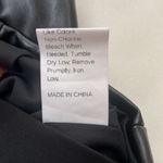 SheIn Faux Leather Lined Black Crop Top Bra Vest with Zipper Closure Size M Photo 5