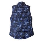 Gap Womens Warmest Outdoor Puffer Quilted Blue Floral Zip Vest Sz S Photo 5