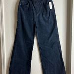 Anthropologie Pilcro The Annie Wide-Leg Corduroy Jeans NEW Size 31 Navy Blue Photo 3