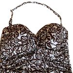 Anne cole  Signature Convertible One Piece Swimsuit Brown and White Size 20W NWT Photo 5
