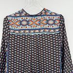Free People  Meadow Mod mini dress small V neck long sleeve boho blue shift Photo 6