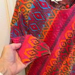 Rebecca Malone 🚨🚨🚨BOGOHO 🚨🚨🚨 Women's Red and Blue Geometric Long Sleeve Top-large Photo 3