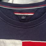 Tommy Hilfiger Plus XXL White Navy Red Long Sleeve Crew Neck Sweater Preppy Photo 2