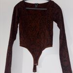 Forever 21 Brown and black snakeskin bodysuit Photo 0