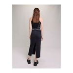 Maje $235 Noir Rhinestone Top Size 2/Medium NWT Photo 2