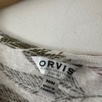 Orvis Tropical Leaf Print Soft Linen Blend Top Photo 4