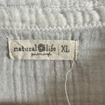 Natural Life  | Oversized  White Gauze Raw Hem Shirt Swim Cover Up | XL Photo 5