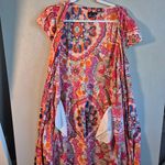 Tommy Hilfiger  Multicolor Paisley Print Wrap Dress Short Sleeve Cotton Blend‎ Photo 1