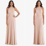 After Six High Neck Halter Backless Maxi‎ Dress Size 8 Photo 1