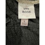 Knox Rose Women's Raglan Long Sleeve Blouse -Charcoal Gray, Size Large Photo 4